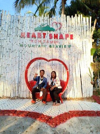 Heart Shape Mountain Seaview